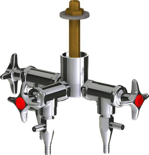 Chicago Faucets (LWV2-B32-30) Deck-mounted laboratory turret with water valve