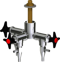 Chicago Faucets (LWV2-B34-30) Deck-mounted laboratory turret with water valve
