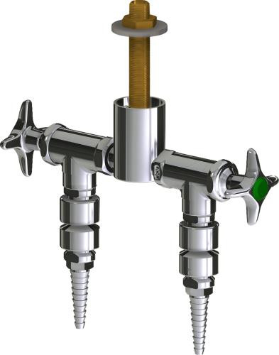  Chicago Faucets (LWV2-B41-25) Deck-mounted laboratory turret with water valve