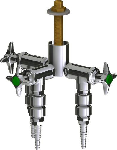  Chicago Faucets (LWV2-B41-30) Deck-mounted laboratory turret with water valve