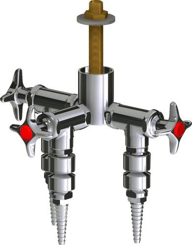  Chicago Faucets (LWV2-B42-30) Deck-mounted laboratory turret with water valve