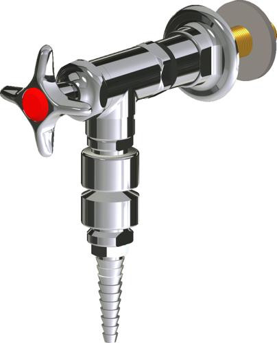  Chicago Faucets (LWV2-B42-55) Wall-mounted water valve with flange