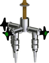 Chicago Faucets (LWV2-B43-30) Deck-mounted laboratory turret with water valve