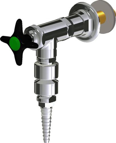 Chicago Faucets (LWV2-B43-55) Wall-mounted water valve with flange