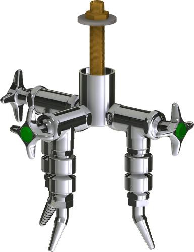  Chicago Faucets (LWV2-B51-30) Deck-mounted laboratory turret with water valve