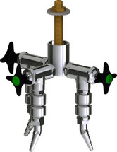 Chicago Faucets (LWV2-B53-30) Deck-mounted laboratory turret with water valve