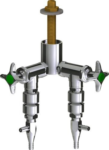  Chicago Faucets (LWV2-B61-20) Deck-mounted laboratory turret with water valve