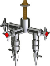 Chicago Faucets (LWV2-B62-30) Deck-mounted laboratory turret with water valve