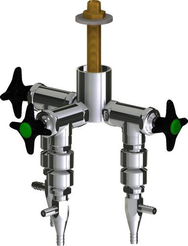  Chicago Faucets (LWV2-B63-30) Deck-mounted laboratory turret with water valve