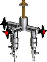 Chicago Faucets (LWV2-B64-30) Deck-mounted laboratory turret with water valve