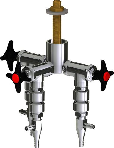  Chicago Faucets (LWV2-B64-30) Deck-mounted laboratory turret with water valve