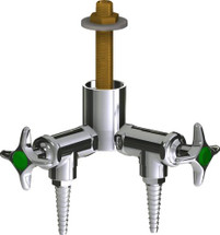 Chicago Faucets (LWV2-C11-20) Deck-mounted laboratory turret with water valve