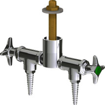 Chicago Faucets (LWV2-C11-25) Deck-mounted laboratory turret with water valve