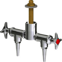 Chicago Faucets (LWV2-C12-25) Deck-mounted laboratory turret with water valve
