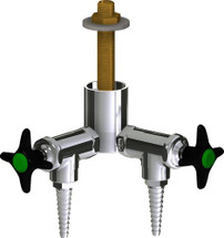 Chicago Faucets (LWV2-C13-20) Deck-mounted laboratory turret with water valve