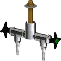 Chicago Faucets (LWV2-C13-25) Deck-mounted laboratory turret with water valve