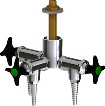 Chicago Faucets (LWV2-C13-30) Deck-mounted laboratory turret with water valve