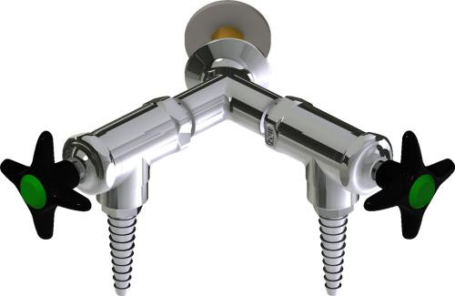  Chicago Faucets (LWV2-C13-65) Wall-mounted water valve with flange