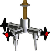 Chicago Faucets (LWV2-C14-30) Deck-mounted laboratory turret with water valve