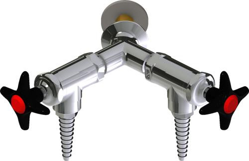 Chicago Faucets (LWV2-C14-65) Wall-mounted water valve with flange