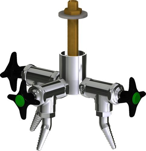  Chicago Faucets (LWV2-C23-30) Deck-mounted laboratory turret with water valve