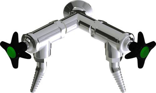  Chicago Faucets (LWV2-C23-60) Wall-mounted water valve with flange