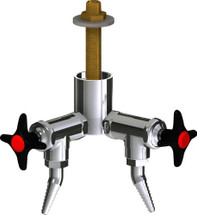 Chicago Faucets (LWV2-C24-20) Deck-mounted laboratory turret with water valve