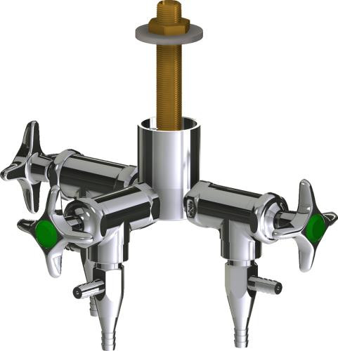  Chicago Faucets (LWV2-C31-30) Deck-mounted laboratory turret with water valve