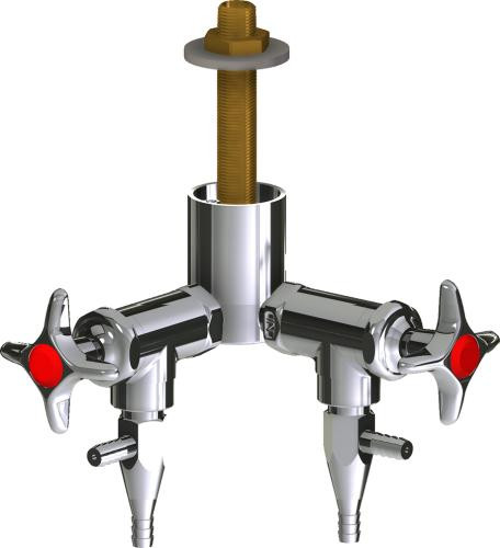  Chicago Faucets (LWV2-C32-20) Deck-mounted laboratory turret with water valve