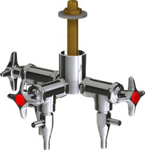 Chicago Faucets (LWV2-C32-30) Deck-mounted laboratory turret with water valve