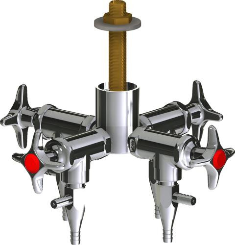  Chicago Faucets (LWV2-C32-40) Deck-mounted laboratory turret with water valve