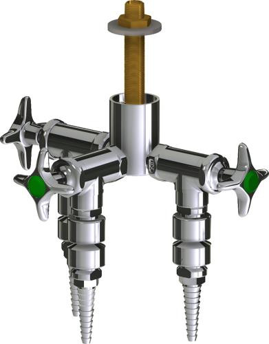  Chicago Faucets (LWV2-C41-30) Deck-mounted laboratory turret with water valve