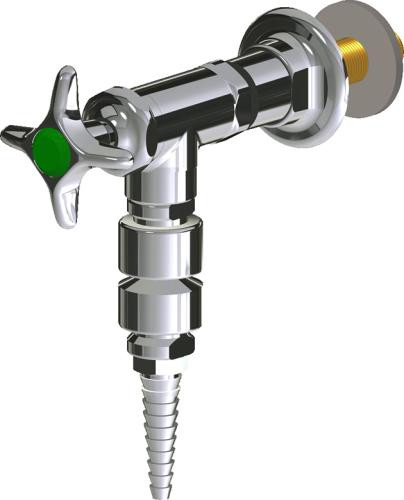  Chicago Faucets (LWV2-C41-55) Wall-mounted water valve with flange