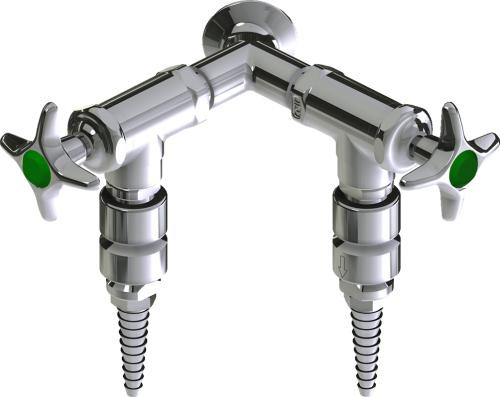 Chicago Faucets (LWV2-C41-60) Wall-mounted water valve with flange