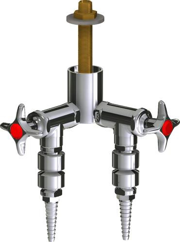  Chicago Faucets (LWV2-C42-20) Deck-mounted laboratory turret with water valve