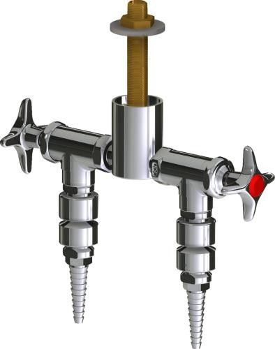  Chicago Faucets (LWV2-C42-25) Deck-mounted laboratory turret with water valve