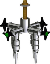 Chicago Faucets (LWV2-C43-40) Deck-mounted laboratory turret with water valve