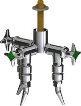 Chicago Faucets (LWV2-C51-30) Deck-mounted laboratory turret with water valve
