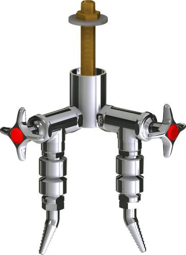  Chicago Faucets (LWV2-C52-20) Deck-mounted laboratory turret with water valve