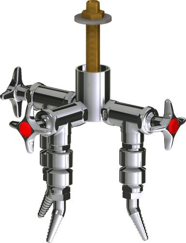  Chicago Faucets (LWV2-C52-30) Deck-mounted laboratory turret with water valve