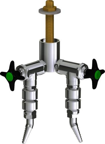  Chicago Faucets (LWV2-C53-20) Deck-mounted laboratory turret with water valve