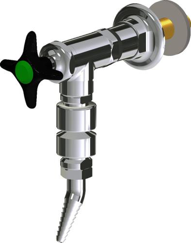  Chicago Faucets (LWV2-C53-55) Wall-mounted water valve with flange