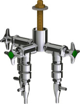 Chicago Faucets (LWV2-C61-30) Deck-mounted laboratory turret with water valve