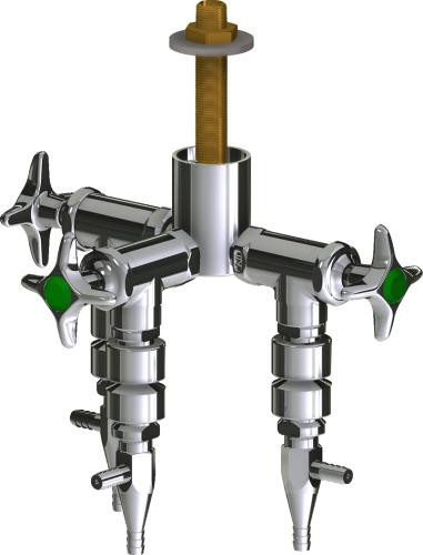  Chicago Faucets (LWV2-C61-30) Deck-mounted laboratory turret with water valve