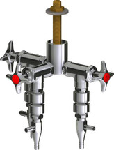 Chicago Faucets (LWV2-C62-30) Deck-mounted laboratory turret with water valve