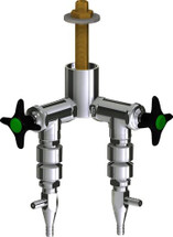 Chicago Faucets (LWV2-C63-20) Deck-mounted laboratory turret with water valve