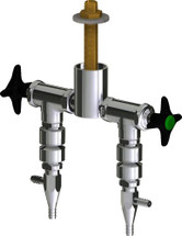 Chicago Faucets (LWV2-C63-25) Deck-mounted laboratory turret with water valve