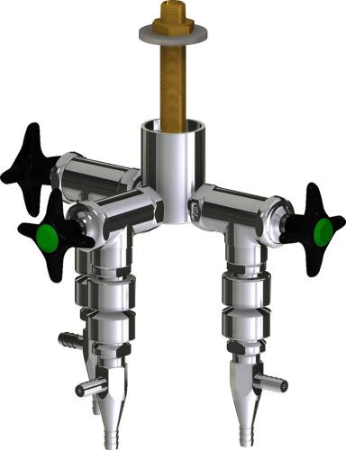  Chicago Faucets (LWV2-C63-30) Deck-mounted laboratory turret with water valve
