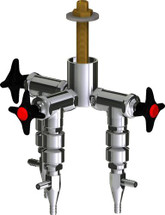 Chicago Faucets (LWV2-C64-30) Deck-mounted laboratory turret with water valve