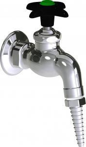  Chicago Faucets (LWV3-A13) Wall-mounted hose bibb water faucet with flange